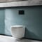 Sanitario WC Sospeso Senza Brida con Telaio Alto - Scelta della Placca di Comando - Ashbury