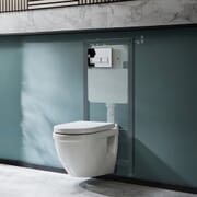 Sanitario WC Sospeso con Telaio Alto - Scelta della Placca di Comando - Belstone