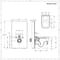 Kit per Sanitario Bianco 500mm Completo di Vaso WC - Saru