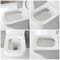 Set Bagno con Sanitario Sospeso e Mobile WC 500 mm Nero - Saru