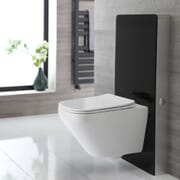 Set Bagno con Sanitario Sospeso e Mobile WC 500 mm Nero  - Saru