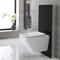 Set Bagno con Sanitario Sospeso e Mobile WC 500 mm Nero - Saru