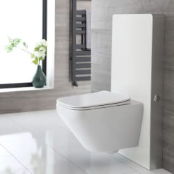 Kit per Sanitario Bianco 500mm Completo di Vaso WC senza Brida - Exton
