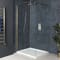 Box Doccia Walk-In Angolare con Piatto Doccia - Profilo Ottone Antico - Disponibile in Diverse Misure - Alama