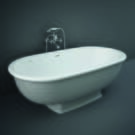 Vasca Centro Stanza Tradizionale - Grigia - 1560mm x 810mm - Hudson Reed x RAK Washington